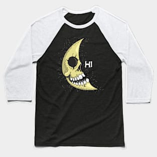 SKULL  MOON Baseball T-Shirt